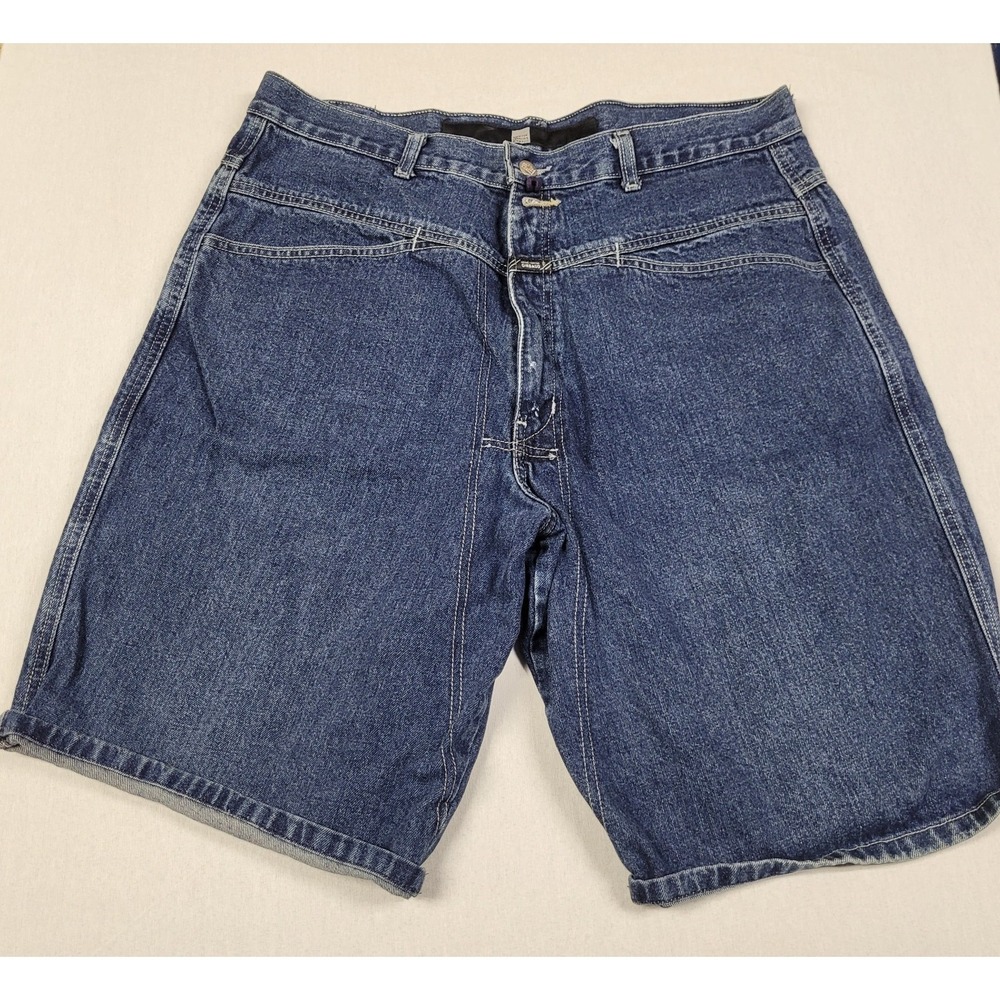 Vintage Marithe Francois Girbaud Denim Shorts Mens Size 38 Baggy Jorts Y2K